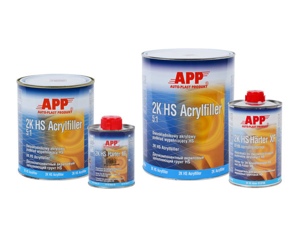 Starcke PA Acrylic Filler Primer, 2-Component(2K HS Acrylfiller 5;1) Grey 1 Ltr(020408)-N-F